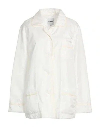 Aspesi Woman Jacket White Size L Polyamide