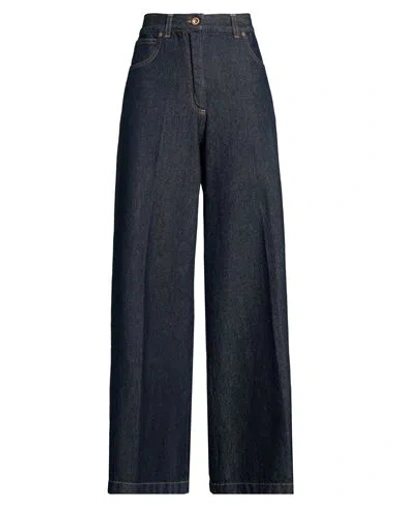 Aspesi Woman Jeans Blue Size 30 Cotton In Multi