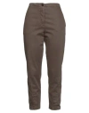 Aspesi Woman Jeans Khaki Size 8 Lyocell, Cotton, Elastane In Beige
