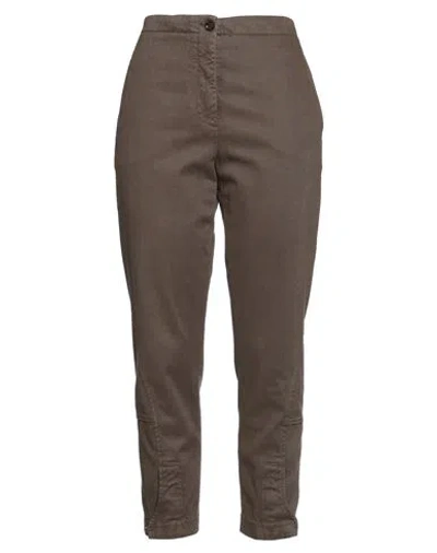 Aspesi Woman Jeans Khaki Size 8 Lyocell, Cotton, Elastane In Beige