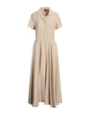 Aspesi Woman Maxi Dress Beige Size 2 Linen