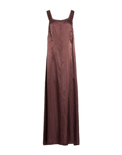 Aspesi Woman Maxi Dress Burgundy Size 8 Viscose In Red