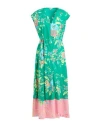 Aspesi Woman Maxi Dress Green Size 10 Cotton In Green
