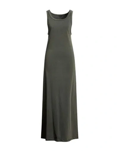 Aspesi Woman Maxi Dress Khaki Size Xs Cotton In Green