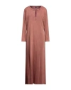 Aspesi Woman Maxi Dress Rust Size Xl Cotton In Red