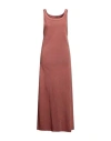 Aspesi Woman Maxi Dress Rust Size Xl Cotton In Red