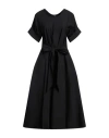 Aspesi Woman Midi Dress Black Size 8 Cotton