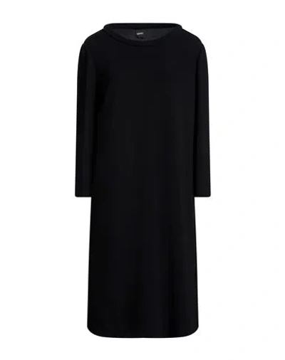 Aspesi Woman Midi Dress Black Size 8 Triacetate, Polyester