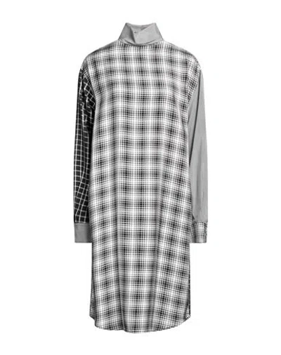 Aspesi Woman Midi Dress Black Size 8 Viscose In Gray