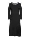 Aspesi Midi Dresses In Black