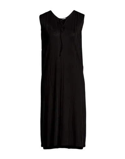 Aspesi Woman Midi Dress Black Size S Viscose, Nylon, Elastane