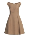 Aspesi Woman Midi Dress Camel Size 10 Cotton In Beige
