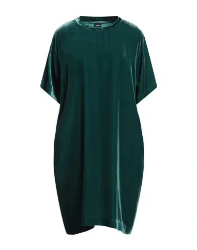 Aspesi Woman Midi Dress Deep Teal Size 6 Viscose, Silk In Green