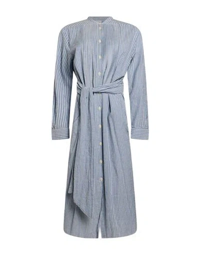 Aspesi Woman Midi Dress Light Blue Size 8 Cotton