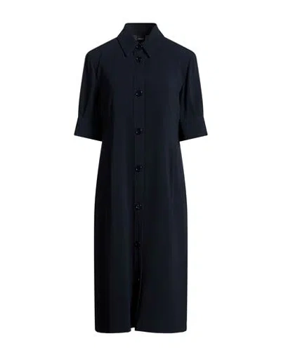 Aspesi Woman Midi Dress Midnight Blue Size 2 Triacetate, Polyester