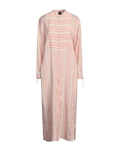 Aspesi Woman Midi Dress Pink Size 4 Viscose, Silk In Pink