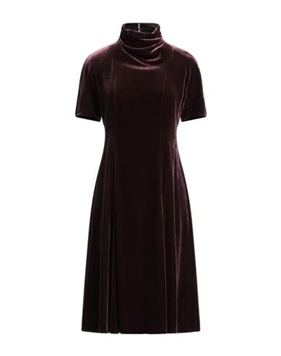 Aspesi Woman Midi Dress Plum Size 8 Viscose, Silk In Purple