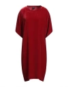 Aspesi Woman Midi Dress Red Size 8 Viscose, Silk