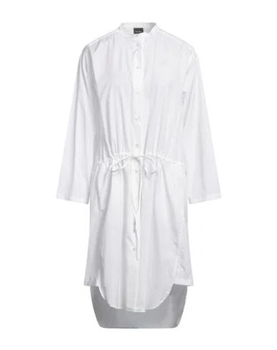 Aspesi Woman Midi Dress White Size 10 Cotton