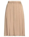 Aspesi Woman Midi Skirt Beige Size 4 Viscose