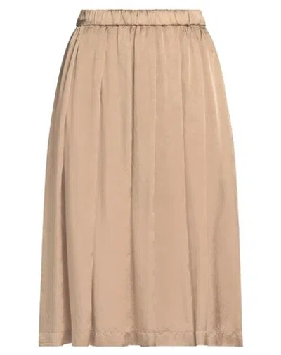 Aspesi Woman Midi Skirt Beige Size 4 Viscose In Beige