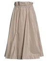 Aspesi Woman Midi Skirt Beige Size M Polyester