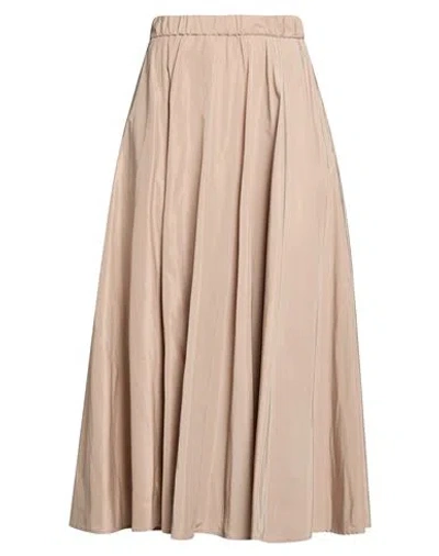 Aspesi Woman Midi Skirt Beige Size Xs Polyester