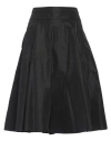 Aspesi Woman Midi Skirt Black Size 10 Polyester
