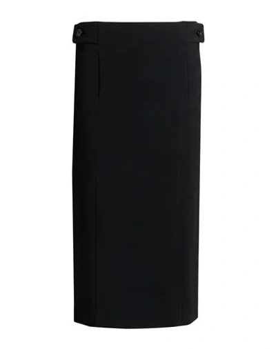 Aspesi Woman Midi Skirt Black Size 2 Triacetate, Polyester