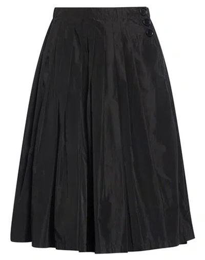 Aspesi Woman Midi Skirt Black Size 4 Polyester