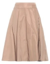 Aspesi Woman Midi Skirt Camel Size 4 Polyester In Beige