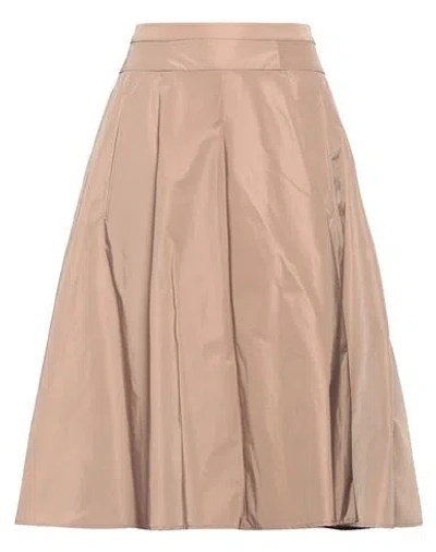 Aspesi Woman Midi Skirt Camel Size 4 Polyester In Brown