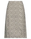 Aspesi Woman Midi Skirt Ivory Size 10 Cotton In White