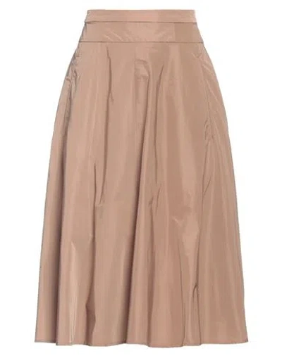 Aspesi Woman Midi Skirt Khaki Size 2 Polyester