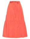 Aspesi Woman Midi Skirt Orange Size 6 Polyester In Orange