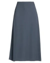 Aspesi Woman Midi Skirt Slate Blue Size 6 Viscose In Blue