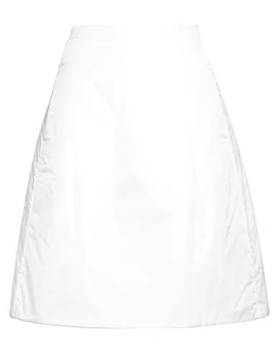 Aspesi Woman Midi Skirt White Size 2 Polyamide