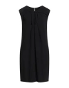 Aspesi Woman Mini Dress Black Size 12 Triacetate, Polyester In Black