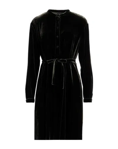 ASPESI ASPESI WOMAN MINI DRESS DARK GREEN SIZE 4 VISCOSE, SILK