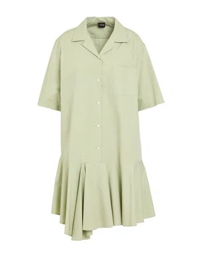 Aspesi Woman Mini Dress Light Green Size 2 Cotton