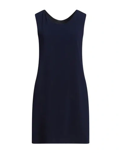 Aspesi Woman Mini Dress Midnight Blue Size 10 Triacetate, Polyester