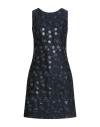 Aspesi Woman Mini Dress Midnight Blue Size 6 Polyester, Wool, Silk, Viscose, Synthetic Fibers In Blue
