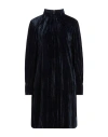 Aspesi Woman Mini Dress Midnight Blue Size 8 Polyester In Blue