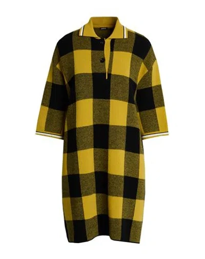 Aspesi Woman Mini Dress Mustard Size 4 Wool In Multi