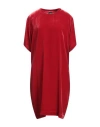 Aspesi Woman Mini Dress Red Size 6 Viscose, Silk