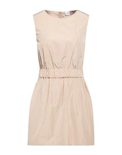 Aspesi Woman Mini Dress Sand Size 2 Polyester In Multi