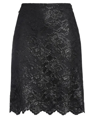 Aspesi Woman Mini Skirt Black Size 6 Viscose, Polyamide, Polyurethane