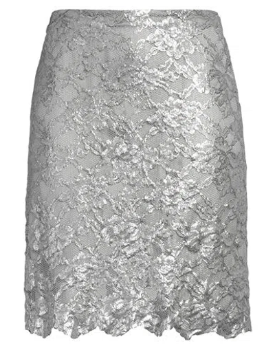 ASPESI ASPESI WOMAN MINI SKIRT GREY SIZE 6 VISCOSE, POLYAMIDE, POLYURETHANE