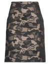 Aspesi Woman Mini Skirt Khaki Size 6 Polyester, Polyamide, Elastane In Beige