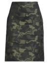 Aspesi Woman Mini Skirt Military Green Size 4 Polyester, Polyamide, Elastane